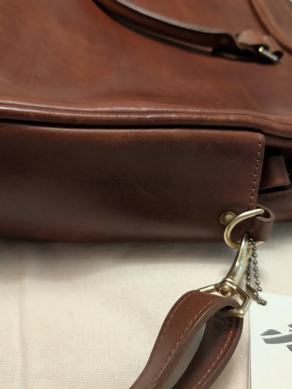 J.W. Hulme Co. Edgecumbe Briefcase - Heritage Leather (Made in USA)